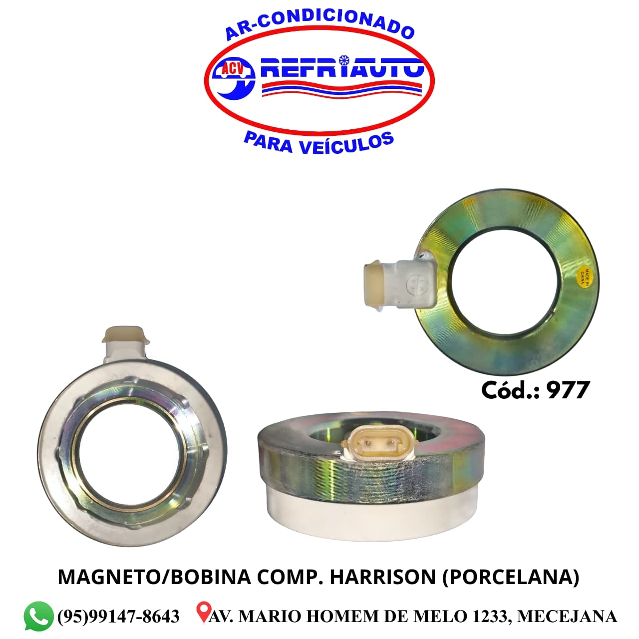 MAGNETO/BOBINA COMP. HARRISON (PORCELANA)